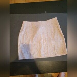 ZARA Women Pink Flower Mini Skirt Size Large Nwot